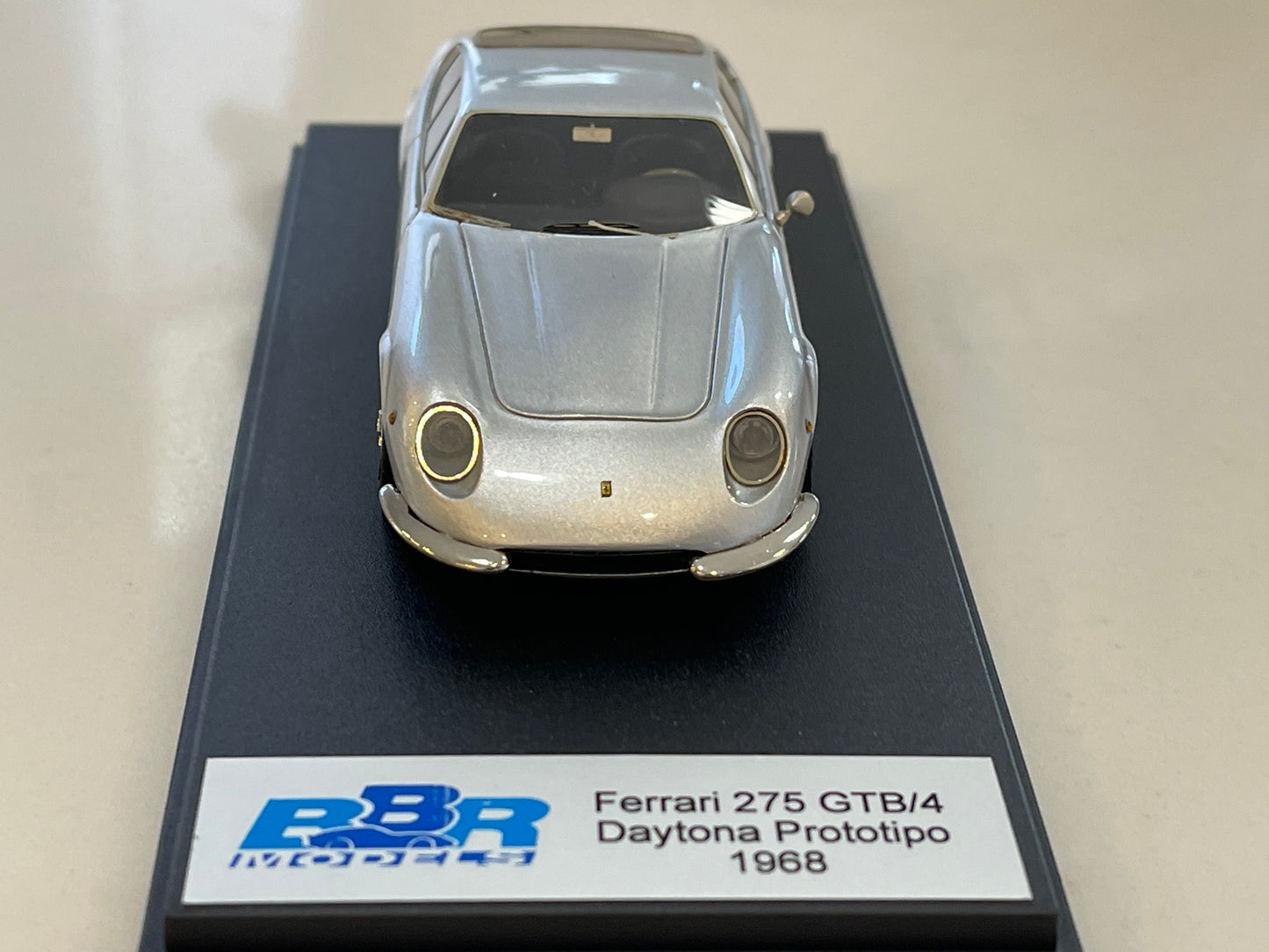 BBR 1/43 Ferrari 275 GTB4 Daytona Prototipo 1968 Silver BBR120