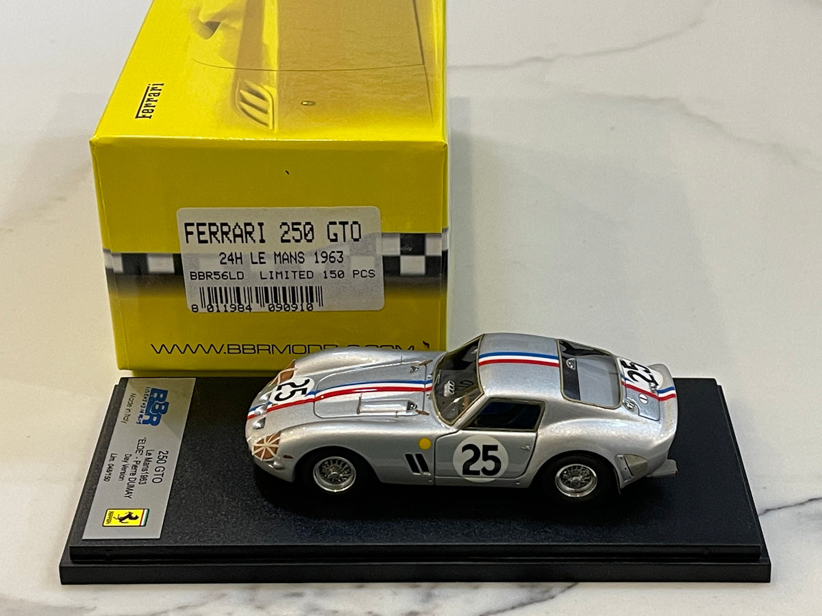 BBR 1/43 Ferrari 250 GTO 24 Hours Le Mans 1963 Silver No. 25