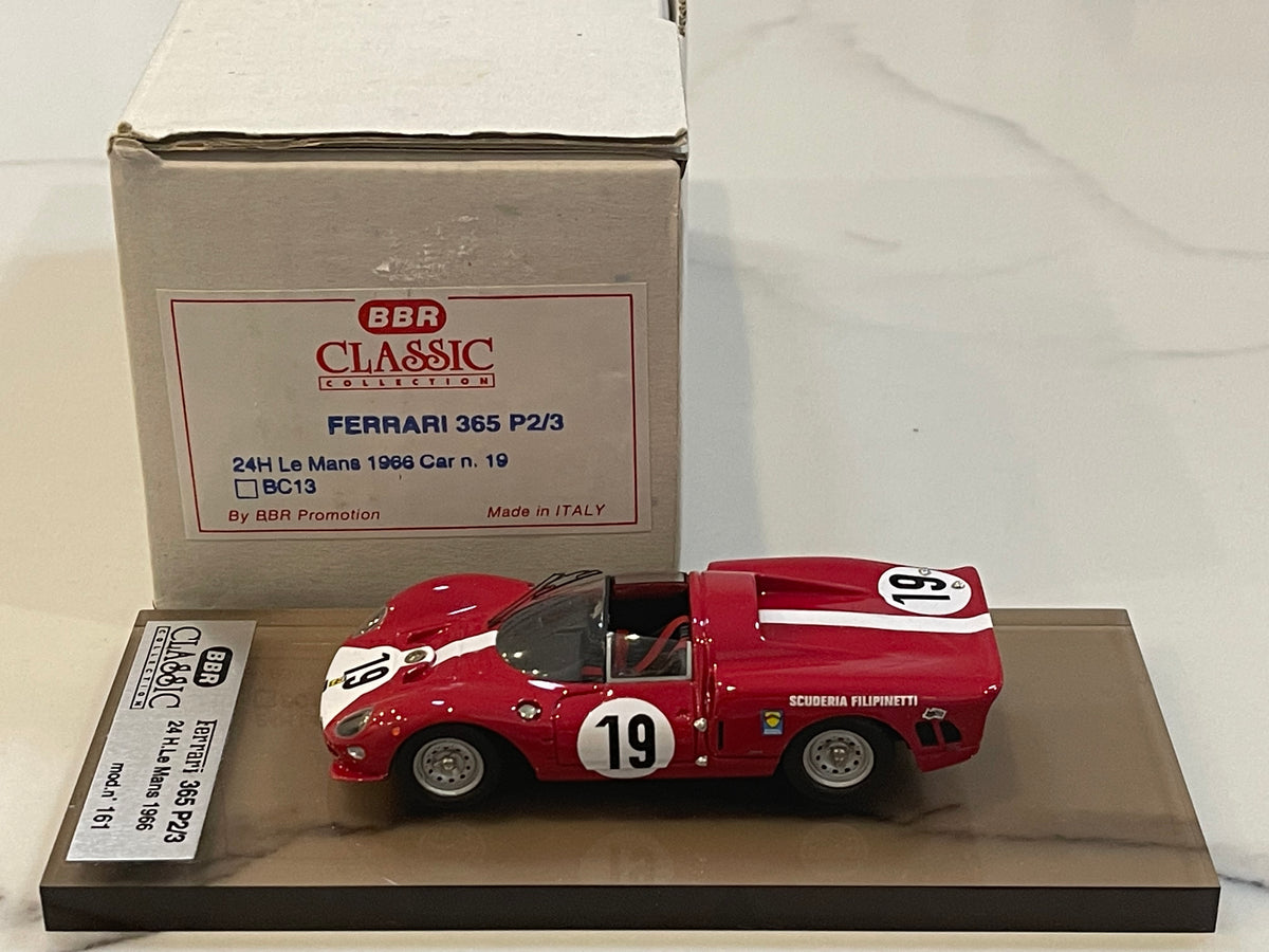 BBR 1/43 Ferrari 365 P2/3 24 Hours Le Mans 1966 Red No. 19 BC13