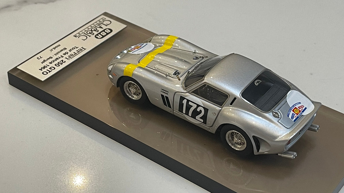 BBR 1/43 Ferrari 250 GTO Tour de France 1962 Silver No. 172 BC19