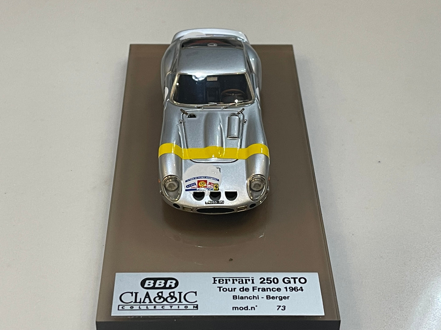 BBR 1/43 Ferrari 250 GTO Tour de France 1962 Silver No. 172 BC19