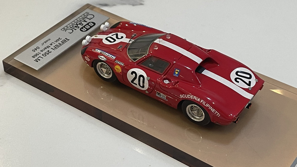 BBR 1/43 Ferrari 250 LM 24 Hours Le Mans 1968 Red No. 20 BC26