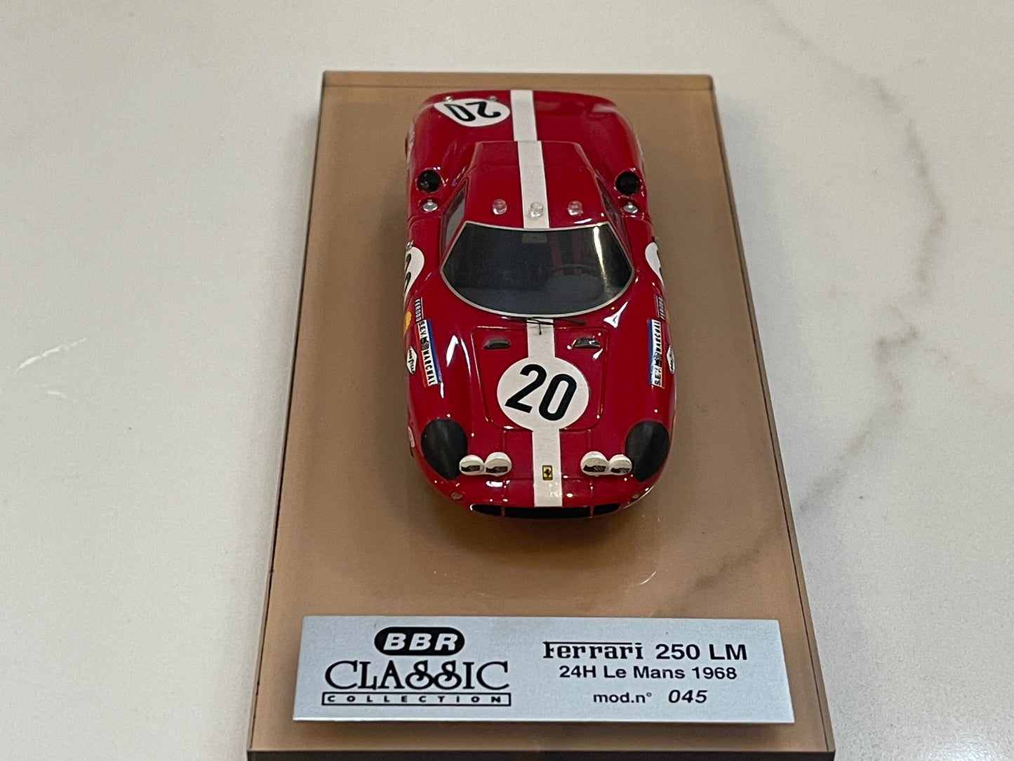 BBR 1/43 Ferrari 250 LM 24 Hours Le Mans 1968 Red No. 20 BC26