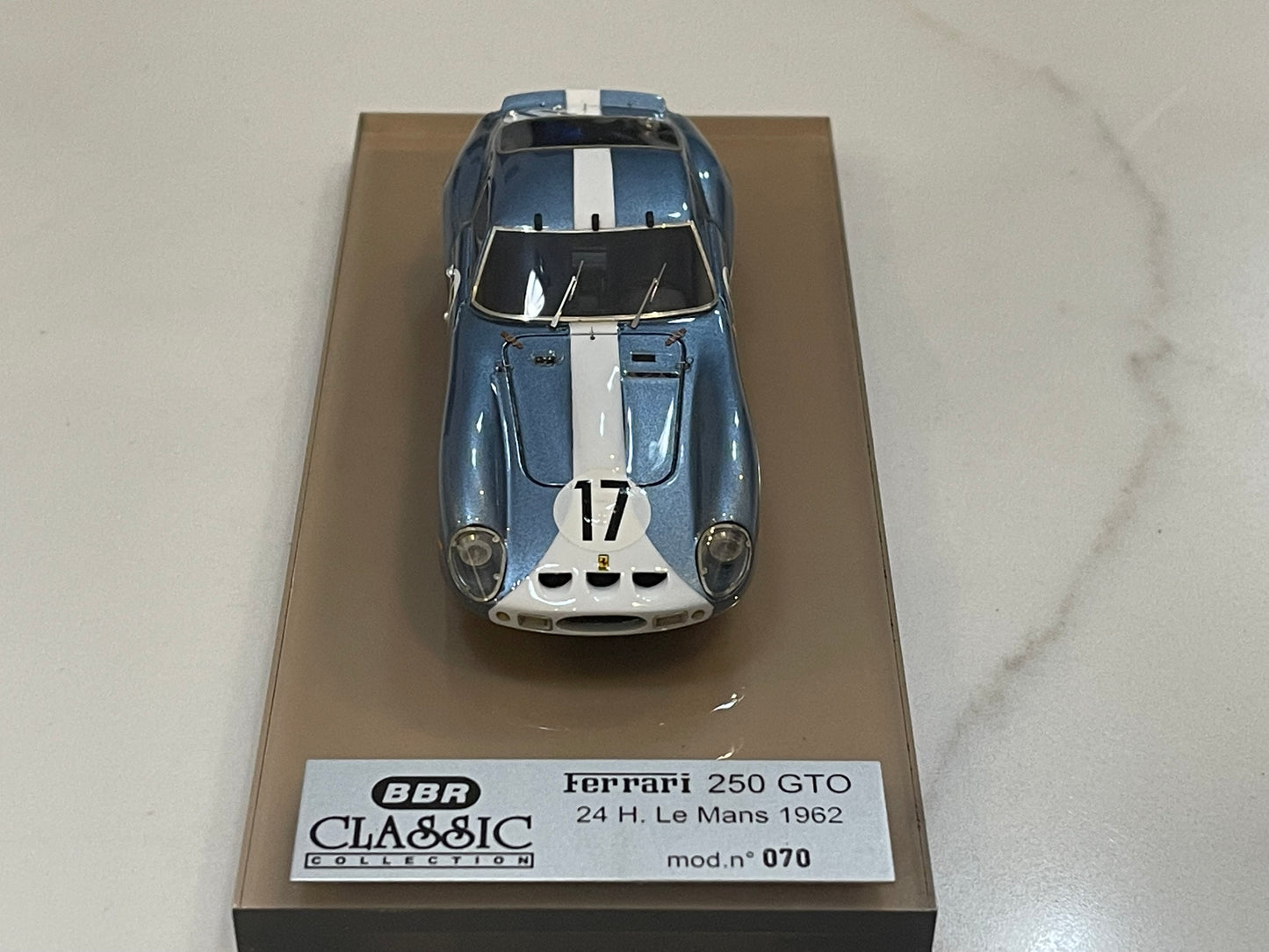 BBR 1/43 Ferrari 250 GTO 24 Hours Le Mans 1962 Light Blue No. 17 BC33