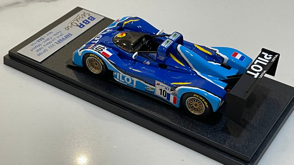 BBR 1/43 Ferrari 333 SP/98 24 Hours Le Mans 1998 Blue No. 10 