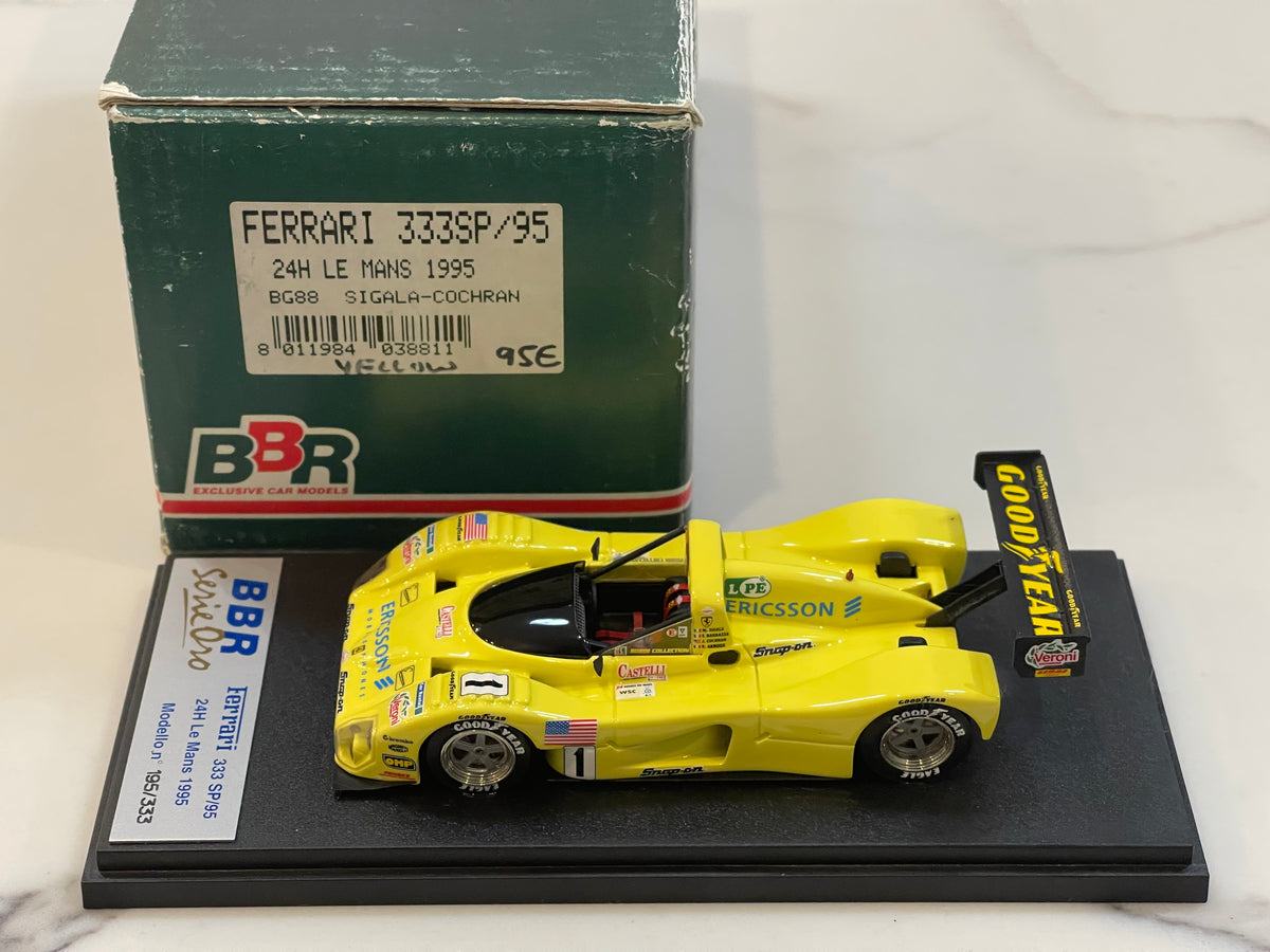 BBR 1/43 Ferrari 333 SP/95 24 Hours Le Mans 1995 Yellow No. 1 