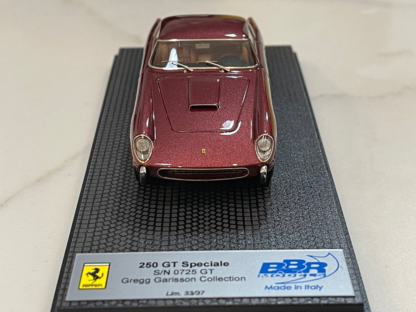 BBR 1/43 Ferrari 250 GT Speciale 0725GT Gregg Garisson Met. Dark Red CAR24B