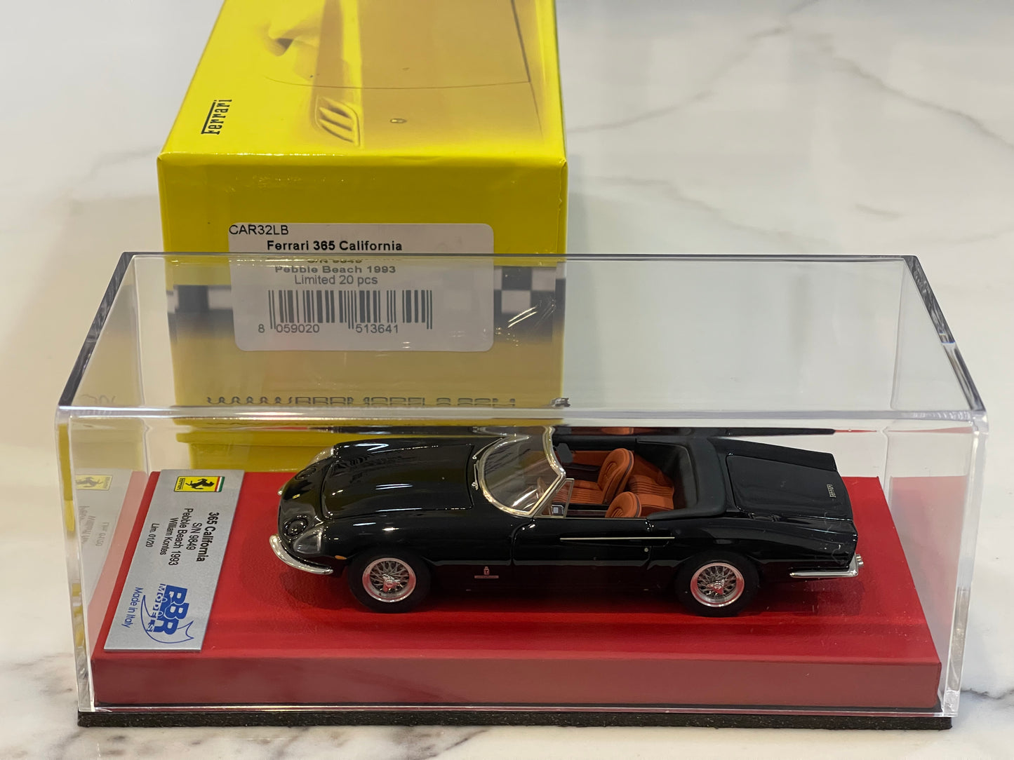 BBR 1/43 Ferrari 365 California 1967 Black CAR32LB