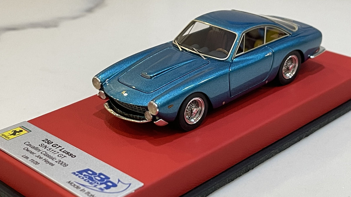BBR 1/43 Ferrari 250 GT Lusso 5117GT Joe Hayes 1963 Met. Blue CAR41BLB