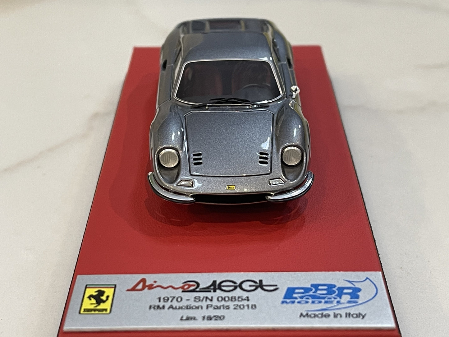 BBR 1/43 Ferrari Dino 246 GT 00954GT 1970 Met. Dark Grey CAR47BLB