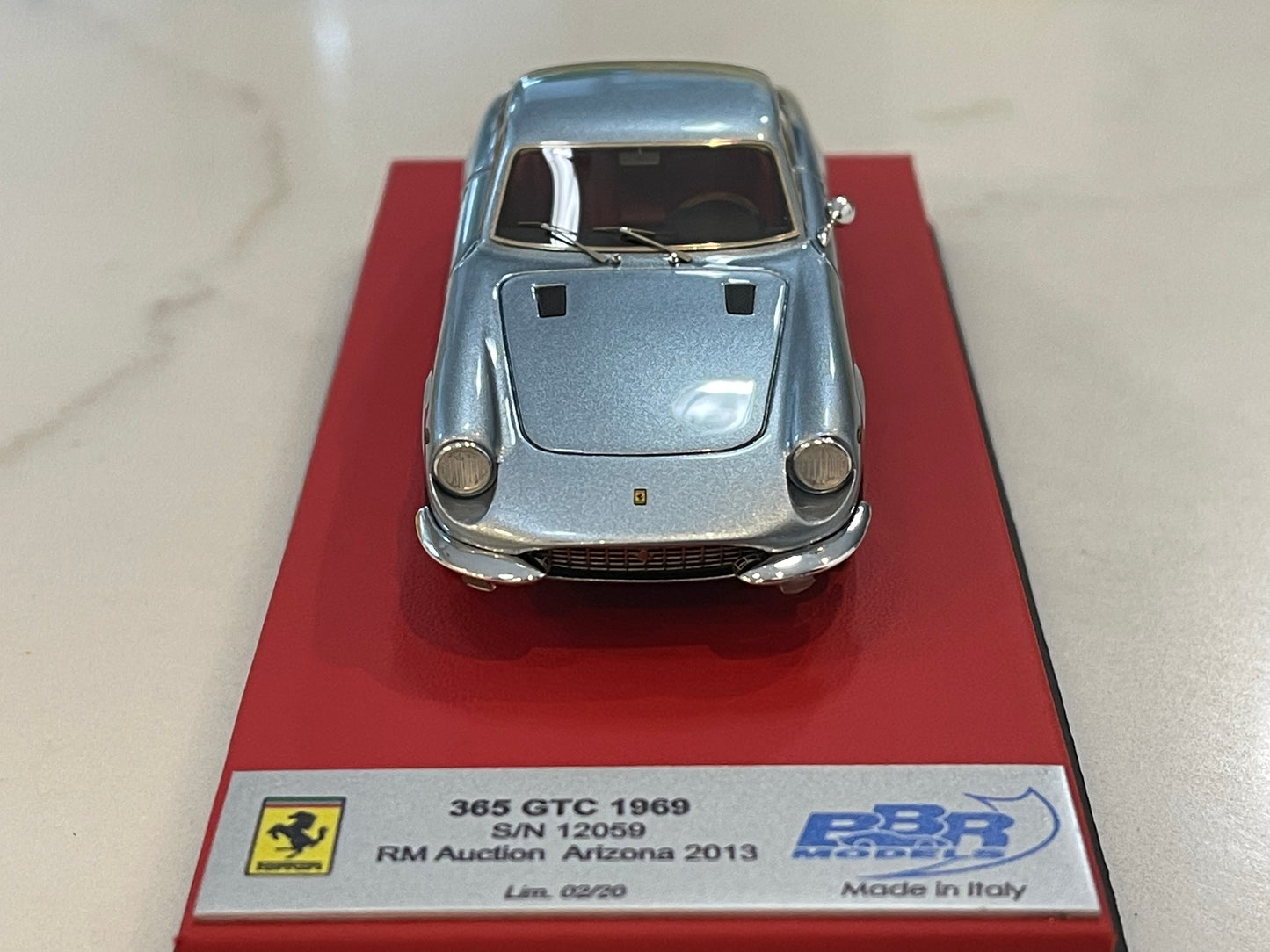 BBR 1/43 Ferrari 365 GTC 12059GT 1969 Met. Light Blue CAR54BLB