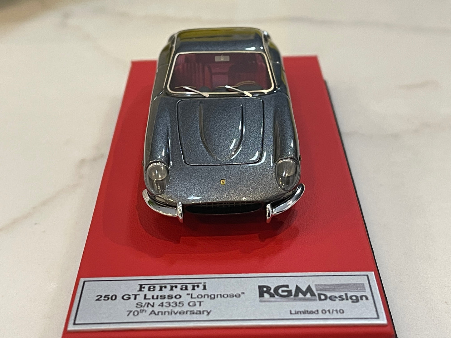 BBR 1/43 Ferrari 250 GT Lusso Long Nose 4335GT 1963 Dark Grey RGM15LB2