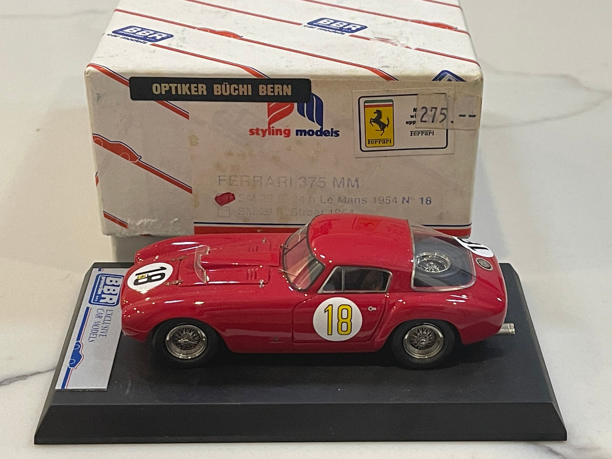 BBR 1/43 Ferrari 375 MM 24 Hours Le Mans 1954 Red No. 18 SM28 