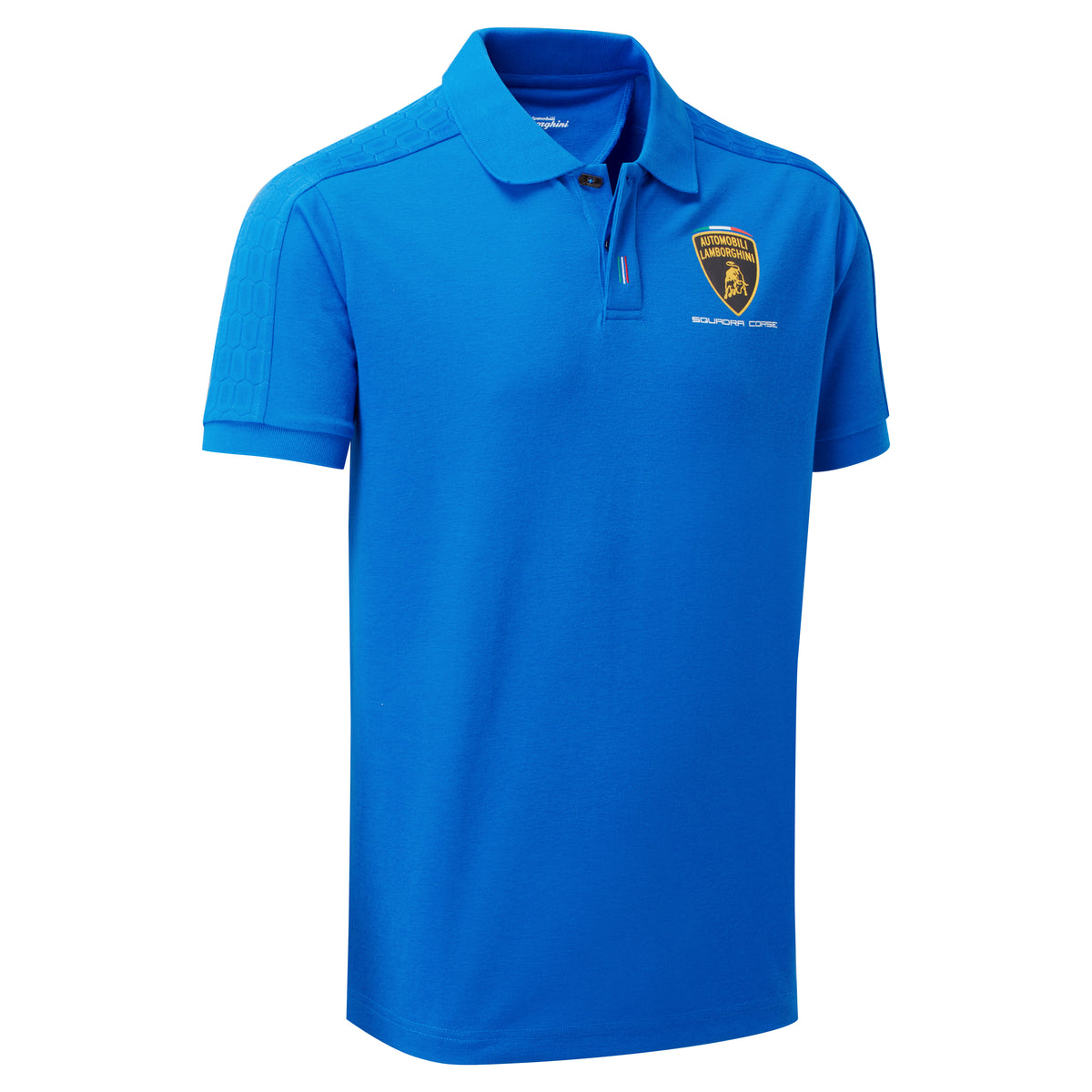 – Polo Shirt Men\'s Paddock Blue Squadra Travel Corse Collection Lamborghini