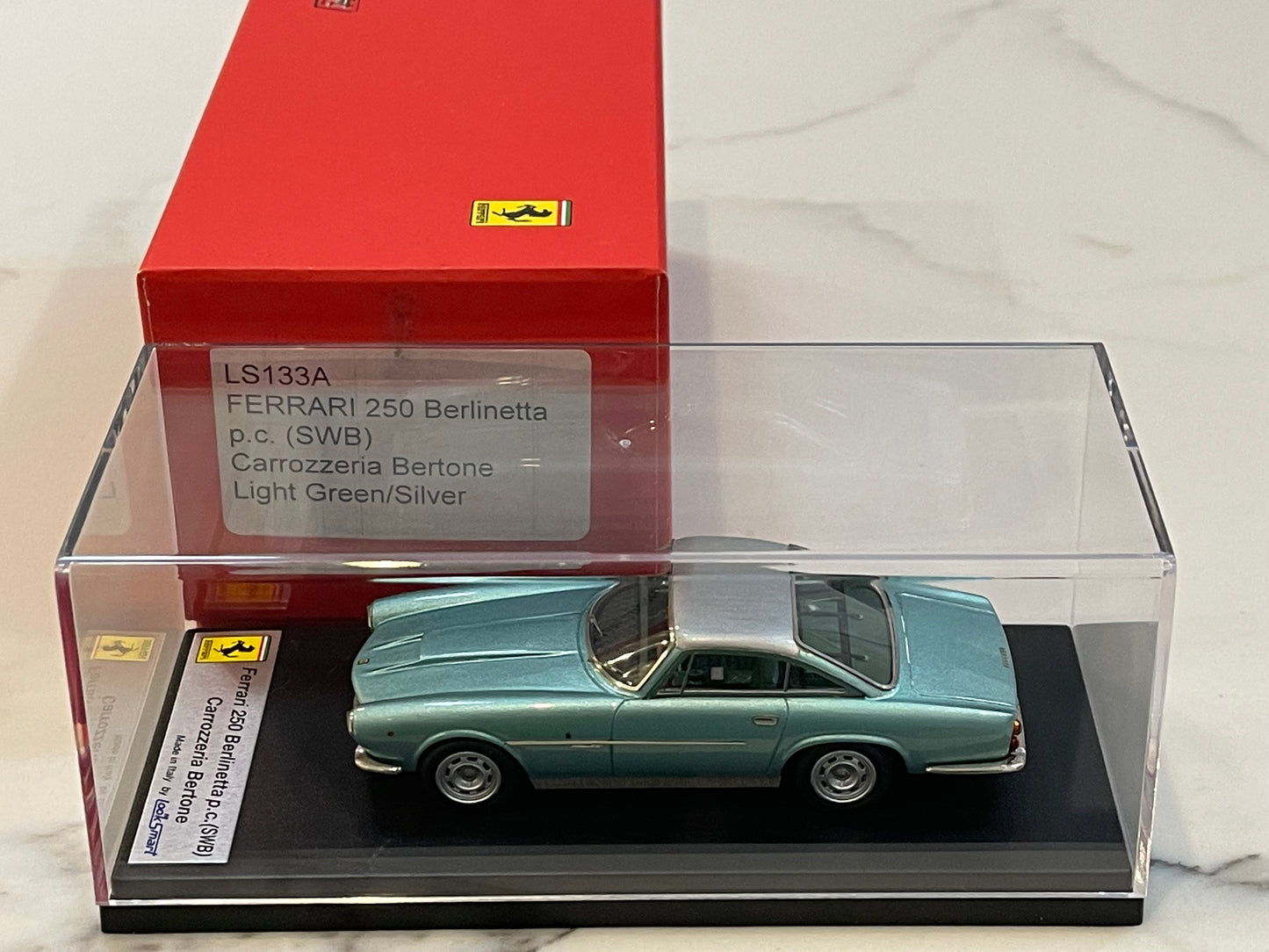 Looksmart 1/43 Ferrari 250 GT SWB Berlinetta Bertone 1960 Light Green/Silver LS133A
