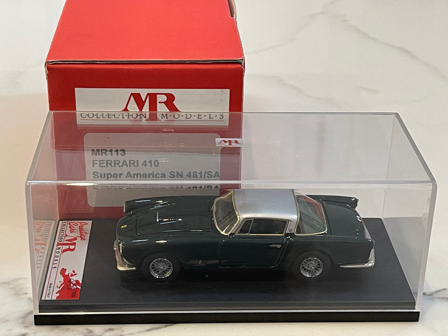 MR 1/43 Ferrari 410 Superamerica Series I 0481SA 1956 Dark Green/Silver MR113