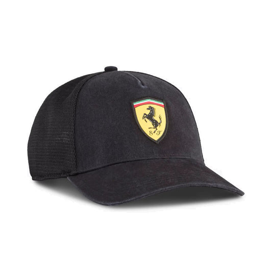 Ferrari Trucker Baseball Cap Black