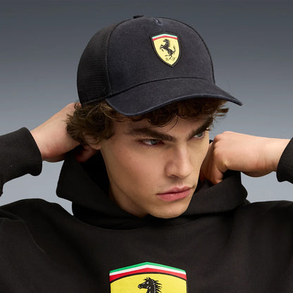 Ferrari Trucker Baseball Cap Black