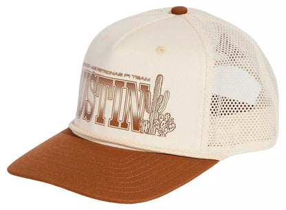 Mercedes AMG Petronas F1 2026 Special Edition Austin TX. USA Team Trucker Hat Beige