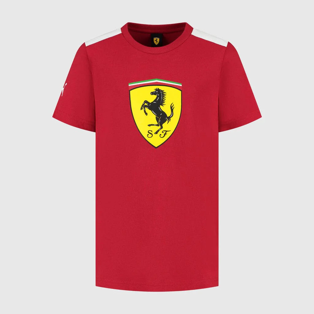 Scuderia Ferrari F1 Men's Large Shield T-Shirt Dark Red