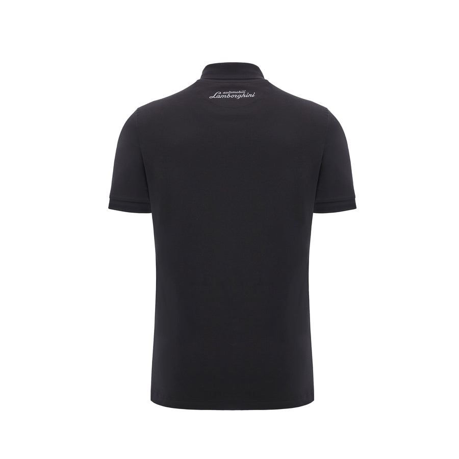 Lamborghini Squadra Corse Sportswear Polo Shirt Black