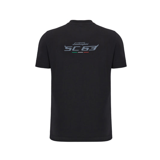 Lamborghini Men's Sportswear Large Shield T-Shirt Black