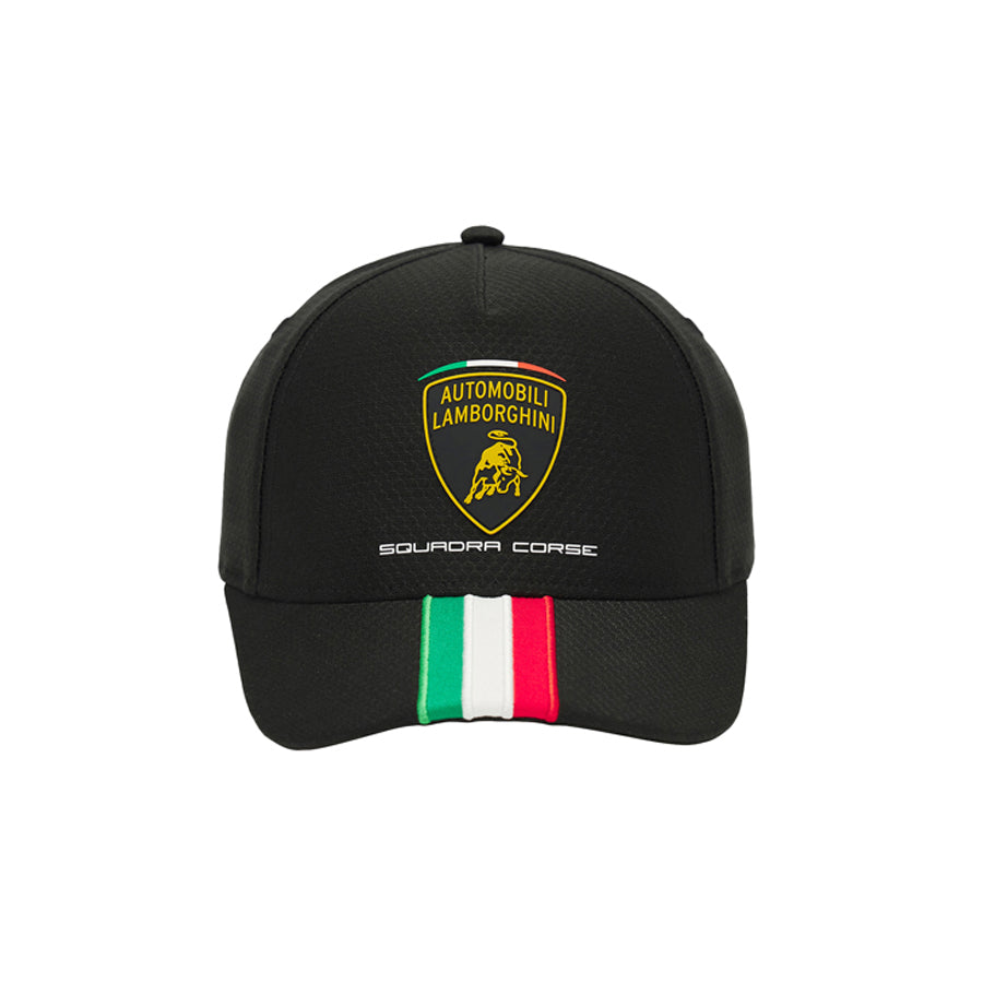 Lamborghini KIDS Squadra Corse Team Tricolor Cap Black