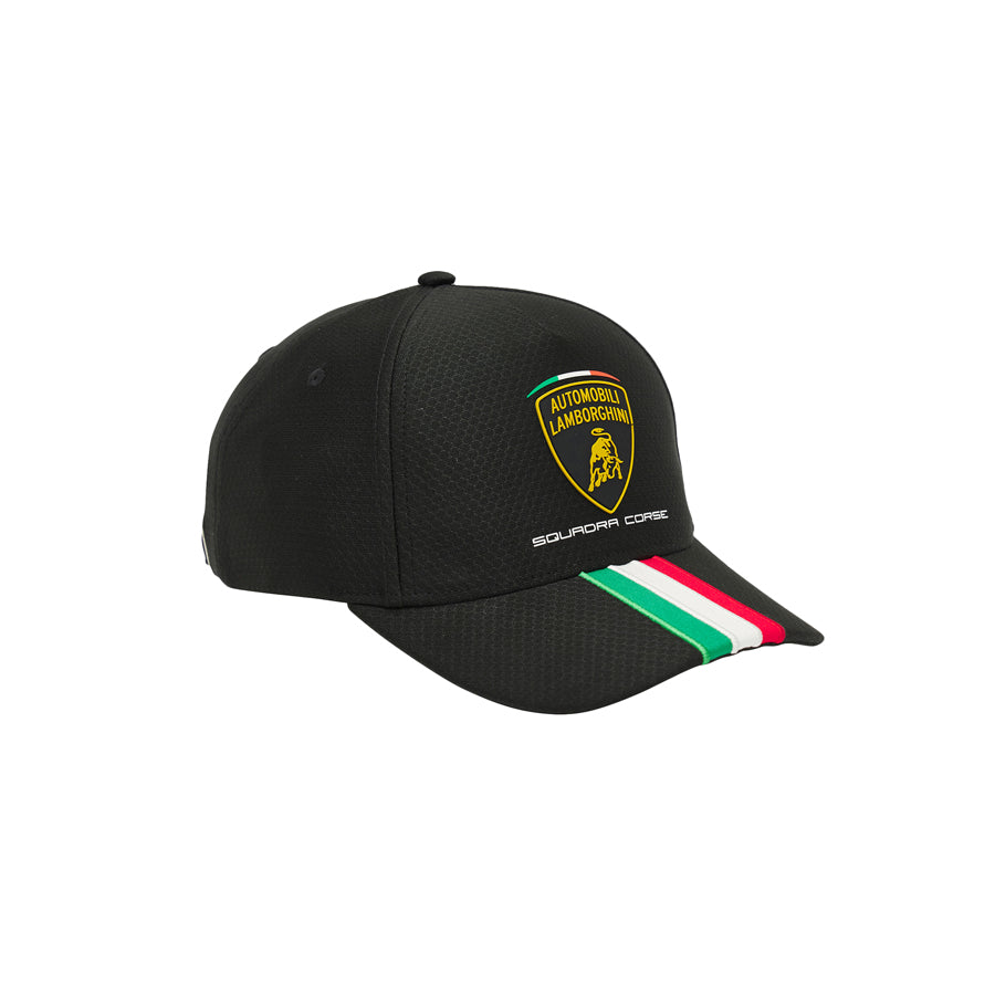 Lamborghini KIDS Squadra Corse Team Tricolor Cap Black