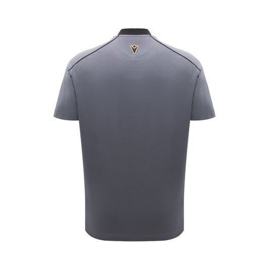 Lamborghini Men's Sportswear Large Shield T-Shirt Grey