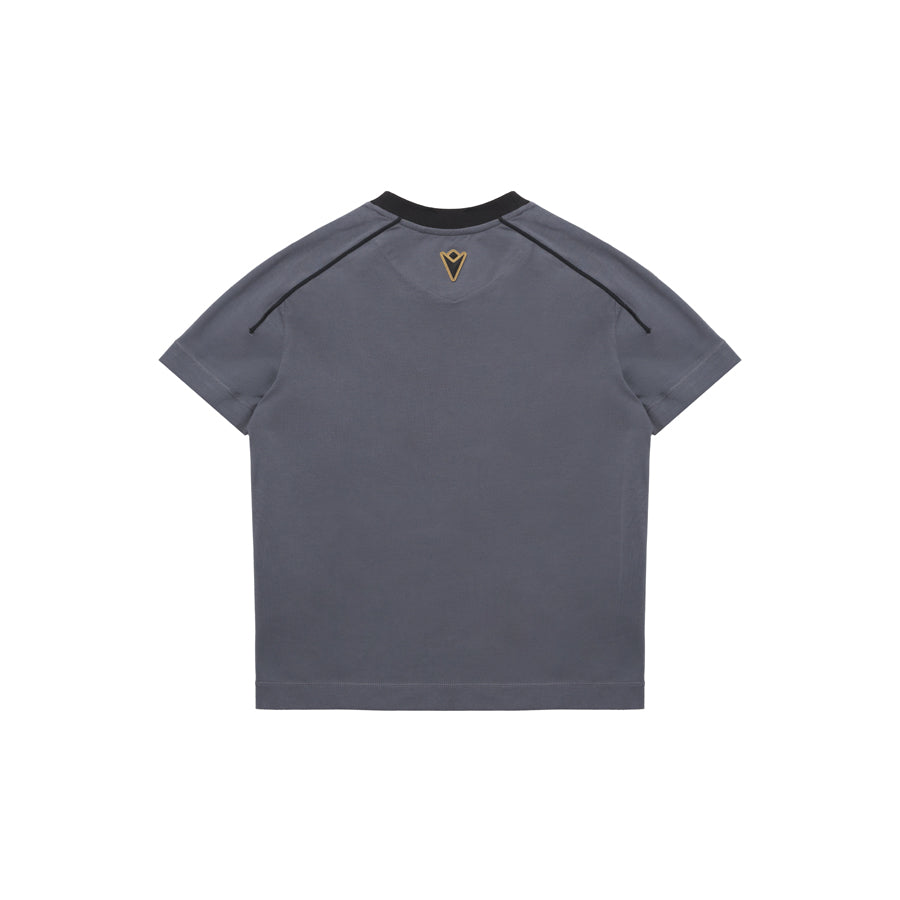 Lamborghini Kid's Sportswear Large Shield Logo T-Shirt Grey