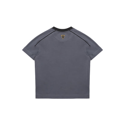 Lamborghini Kid's Sportswear Large Shield Logo T-Shirt Grey