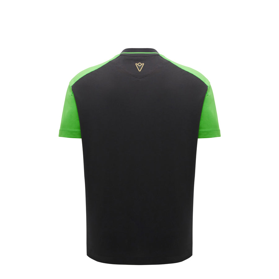 Lamborghini Men's Sportswear Large Shield T-Shirt Black/Green
