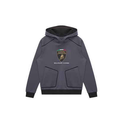Lamborghini Kid's Sportswear Large Shield Logo Sweatshirt Grey