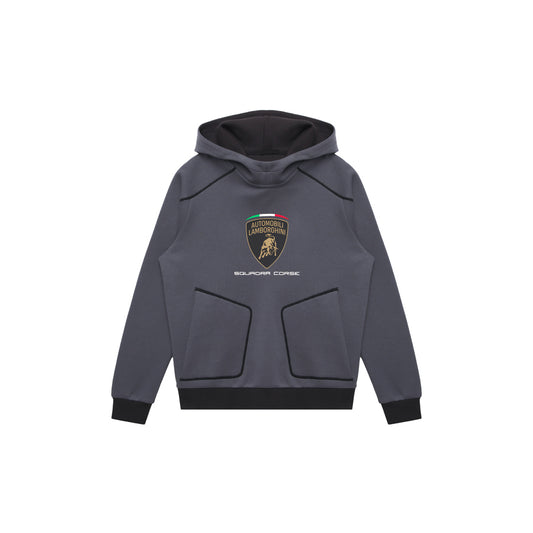Lamborghini Kid's Sportswear Large Shield Logo Sweatshirt Grey