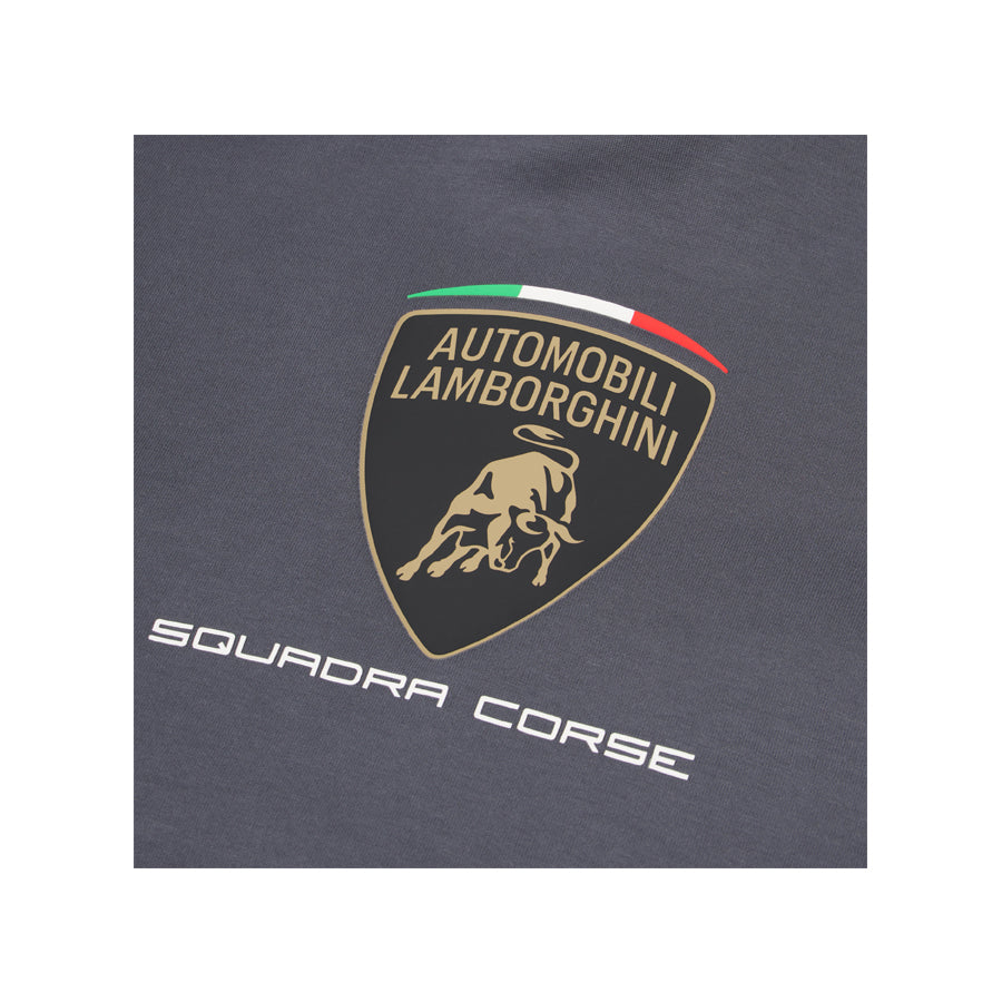 Lamborghini Kid's Sportswear Large Shield Logo Sweatshirt Grey