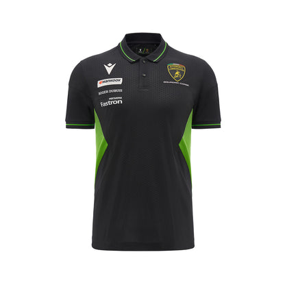 Lamborghini Squadra Corse Men's Team Polo Shirt Black