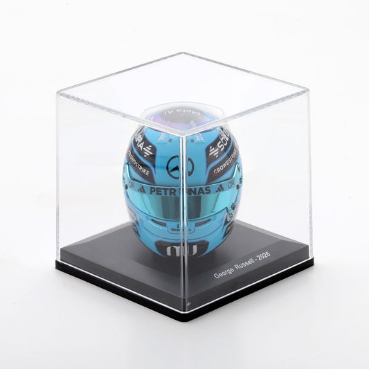 Mercedes AMG Petronas F1 Team George Russell 2026 Mini Helmet Blue - 1:5 Scale