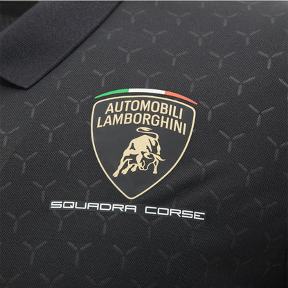 Lamborghini Squadra Corse 2026 Men's Team Polo Shirt Black