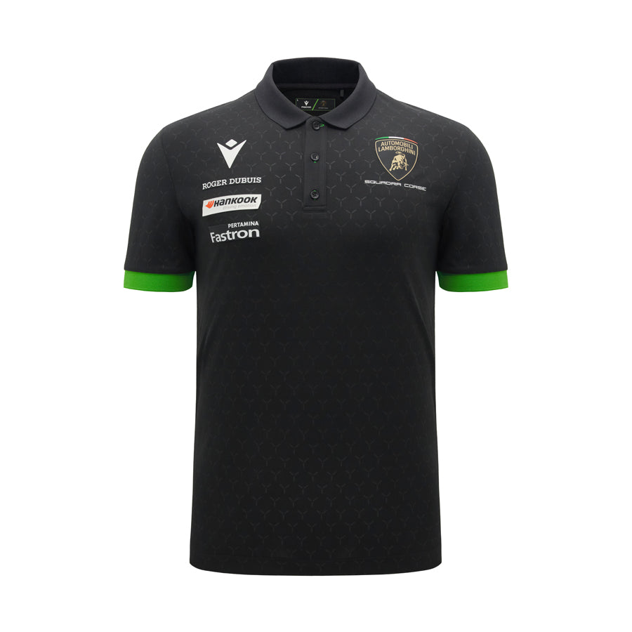 Lamborghini Squadra Corse 2026 Men's Team Polo Shirt Black