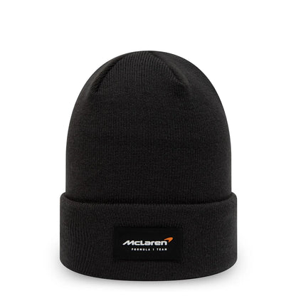 McLaren F1 Team Essential Logo Cuff Knit Beanie Hat Dark Grey