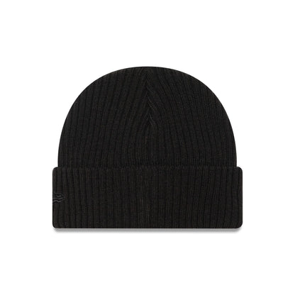 Red Bull Racing Matte Metal Cuff Knit Beanie Hat Black