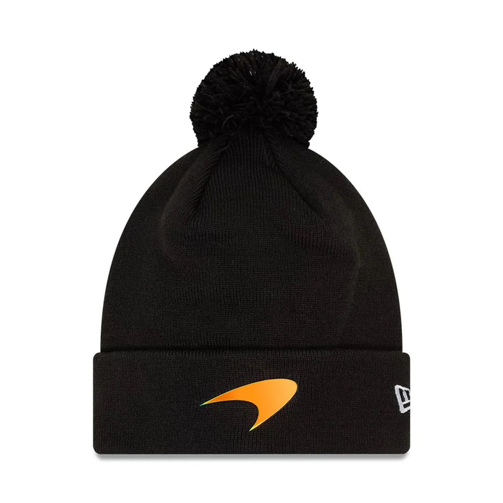 McLaren Automotive Motorsports Iridescent Bobble Knit Beanie Cap Black