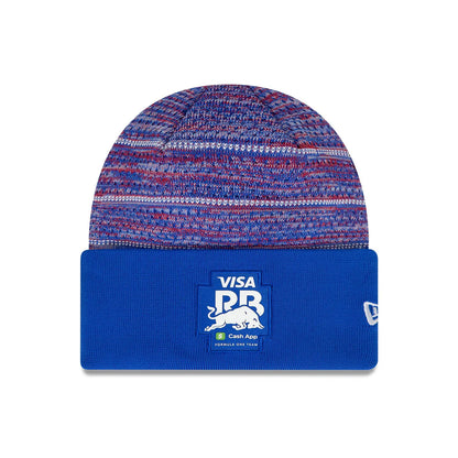 Visa Cash App RB Team Wide Cuff Knit Beanie Hat Dark Blue