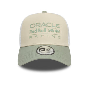 Red Bull Racing F1 EF Trucker Hat Lt. Cream/Evergreen