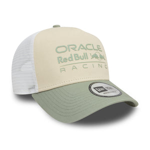 Red Bull Racing F1 EF Trucker Hat Lt. Cream/Evergreen