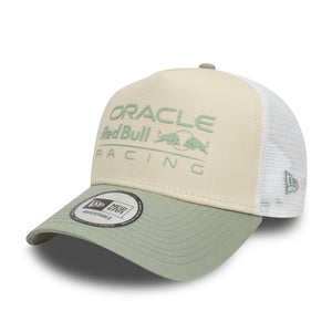Red Bull Racing F1 EF Trucker Hat Lt. Cream/Evergreen