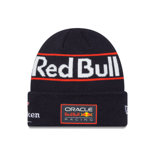 Red Bull Racing Max Verstappen Cuff Knit Beanie Hat Dark Blue