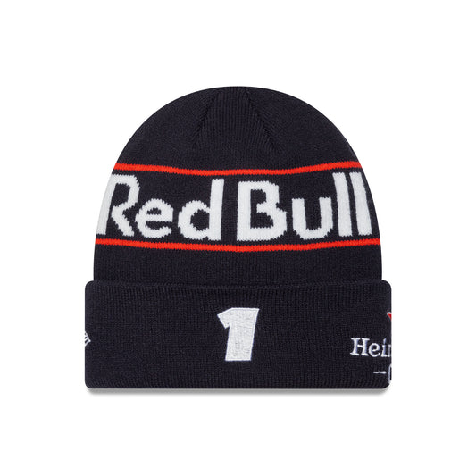 Red Bull Racing Max Verstappen Cuff Knit Beanie Hat Dark Blue