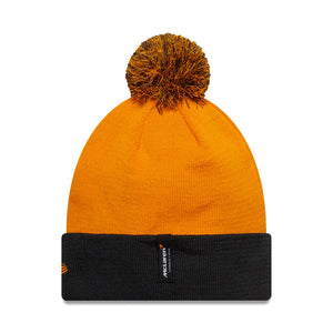 McLaren F1 Team Sustainable Bobble Cuff Beanie Hat Orange