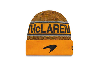 McLaren F1 2025 Team Cuff Beanie Hat Orange